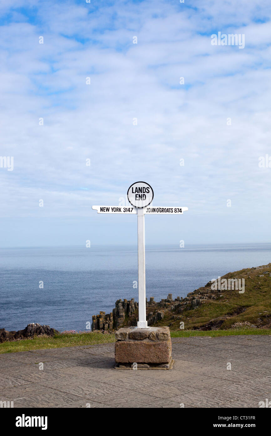 Lands End Cornwall Foto Stock