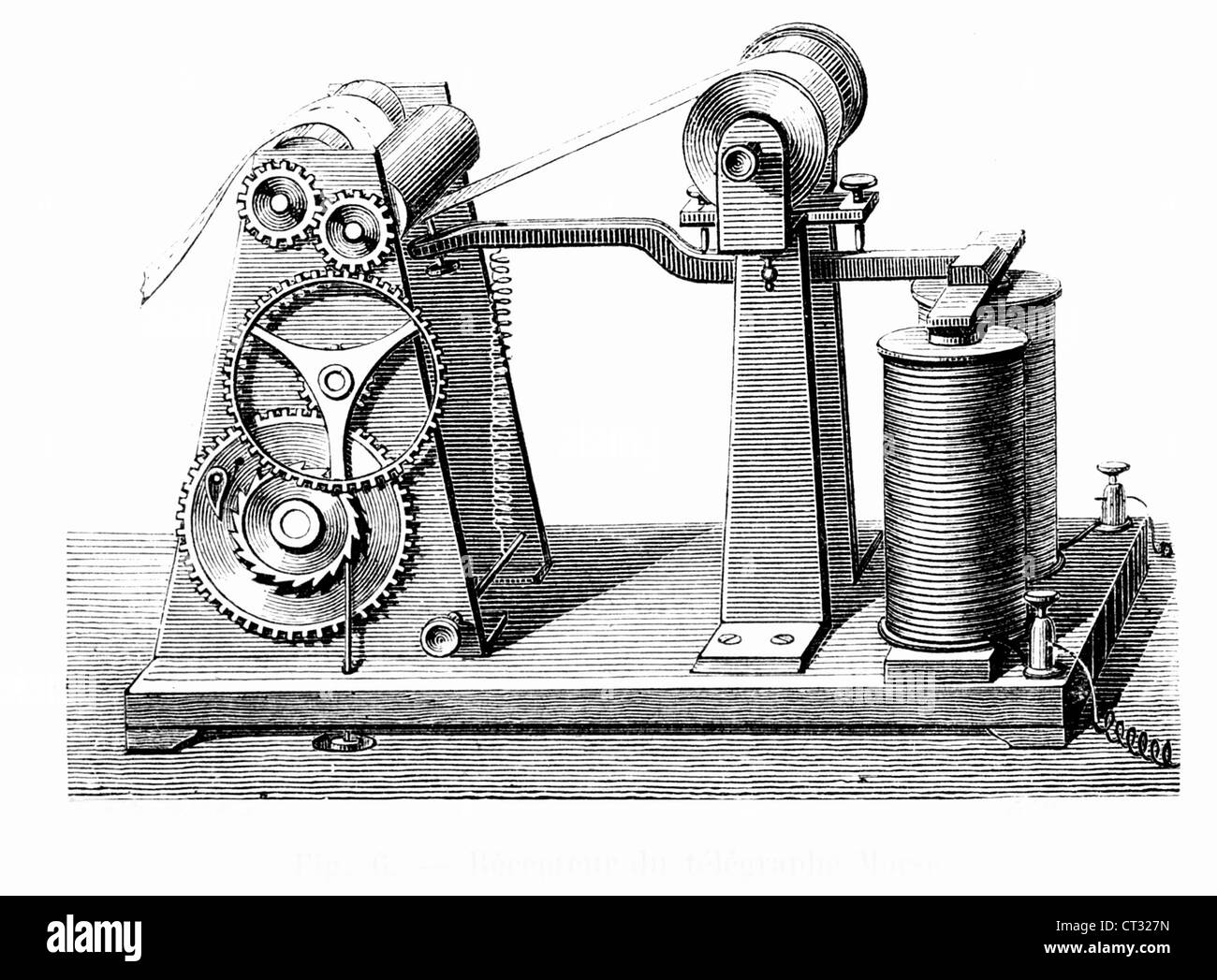 La Morse telegraph: stazione di ricezione Foto Stock