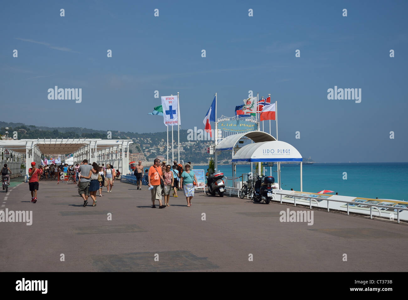 Promenade des Anglais, Nizza Côte d'Azur, Alpes-Maritimes, Provence-Alpes-Côte d'Azur, in Francia Foto Stock