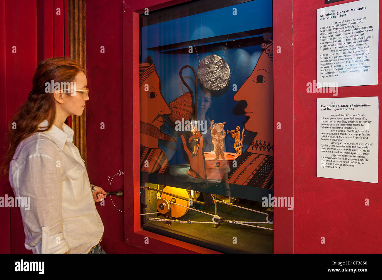 Europa Italia Piemonte Langhe Provincia di Cuneo Barolo Museo del Vino la storia del vino Foto Stock