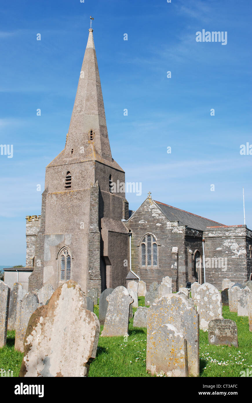 Chiesa parrocchiale di Marlborough nel sud prosciutti, Devon Foto Stock