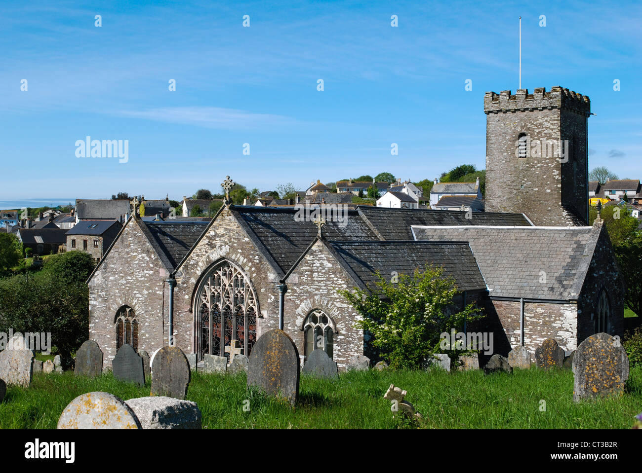 Chiesa Parrocchiale di San Michele e Tutti gli angeli in Loddiswell, Sud prosciutti, Devon Foto Stock