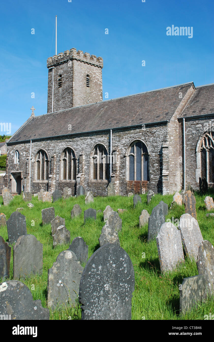 Chiesa Parrocchiale di San Michele e Tutti gli angeli in Loddiswell, Sud prosciutti, Devon Foto Stock