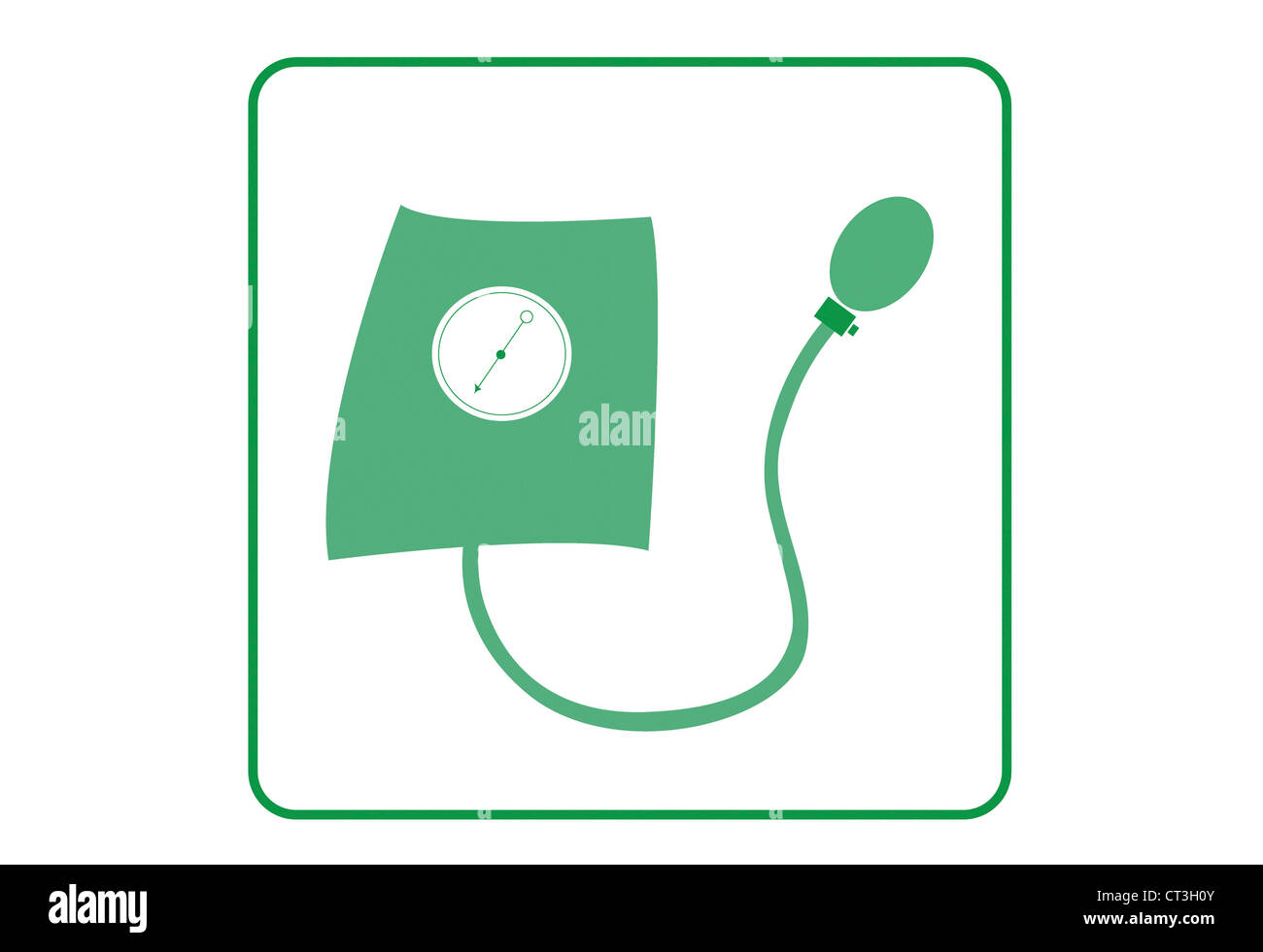 Alta pressione sanguigna, disegno Foto Stock