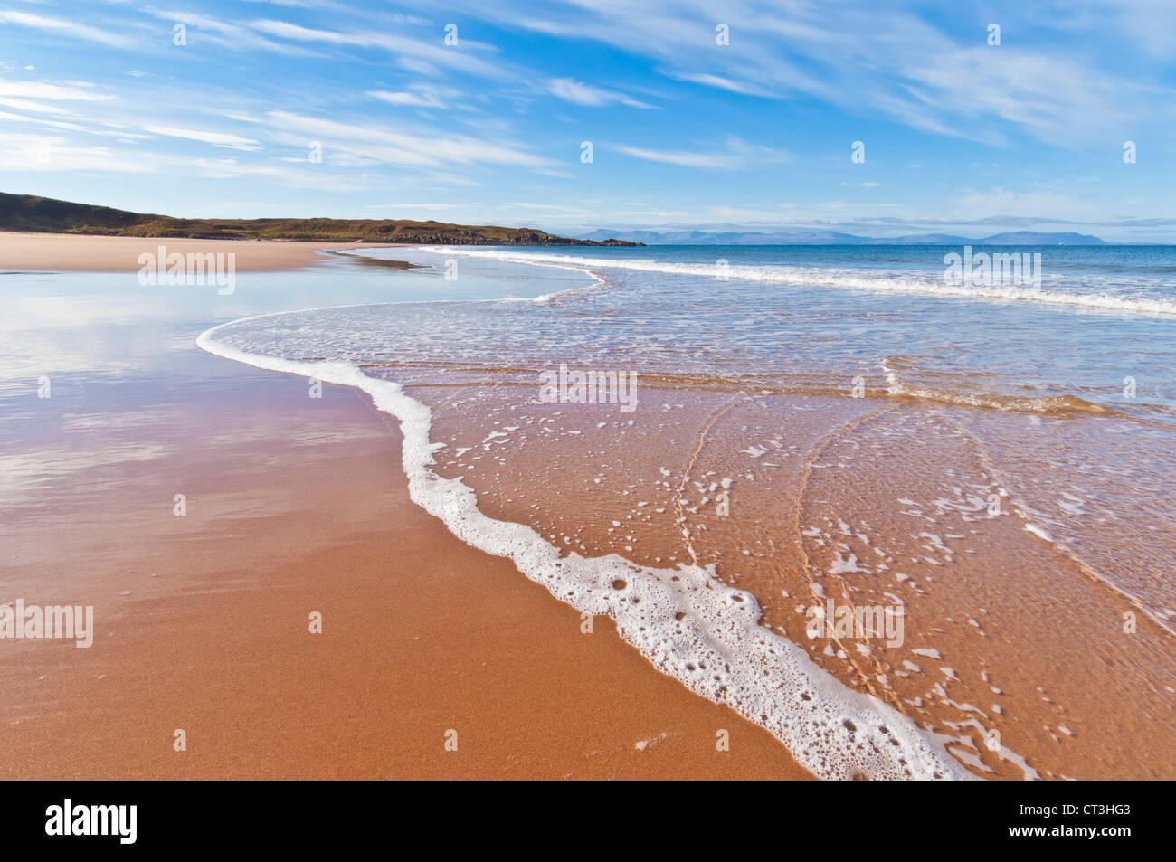 Marea Red Point beach Wester Ross Scozia UK GB EU Europe Foto Stock