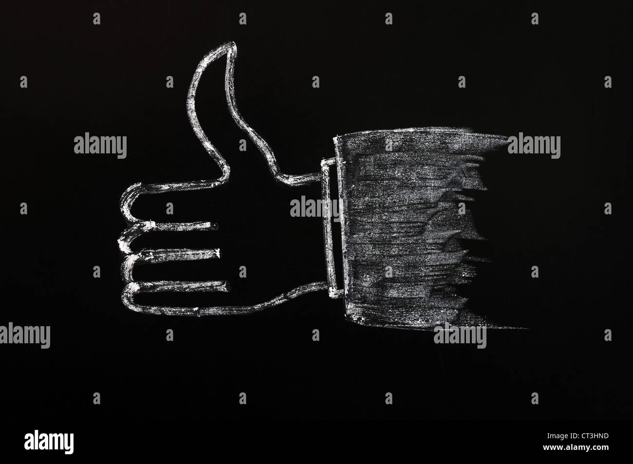 Lavagna lavagna gesso nero billboard texture bianche antiche della scrittura promemoria grunge design pattern conseguimento accordo Foto Stock