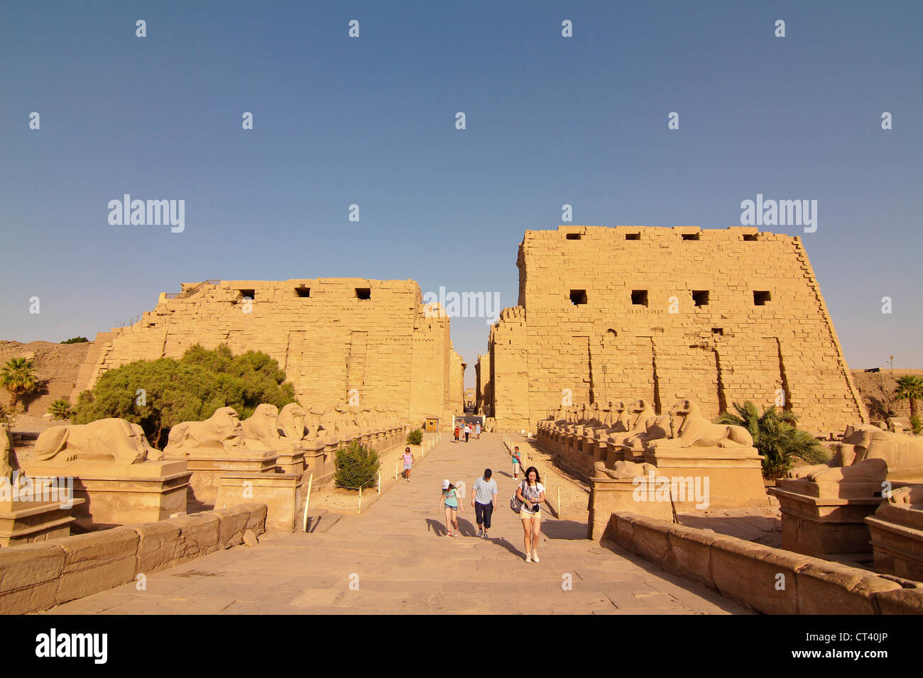 Tempio di Karnak Luxor Egitto Foto Stock