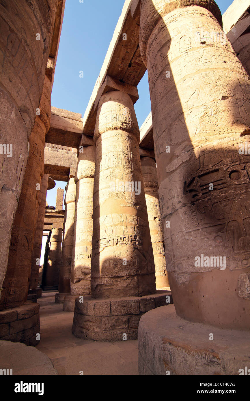 Tempio di Karnak Luxor Egitto Foto Stock