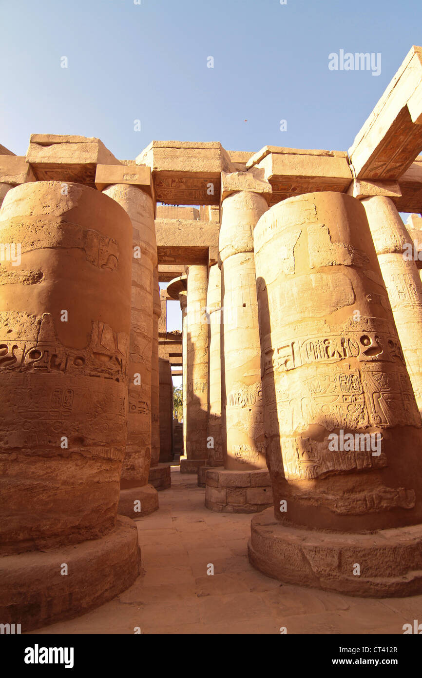 Tempio di Karnak Luxor Egitto Foto Stock