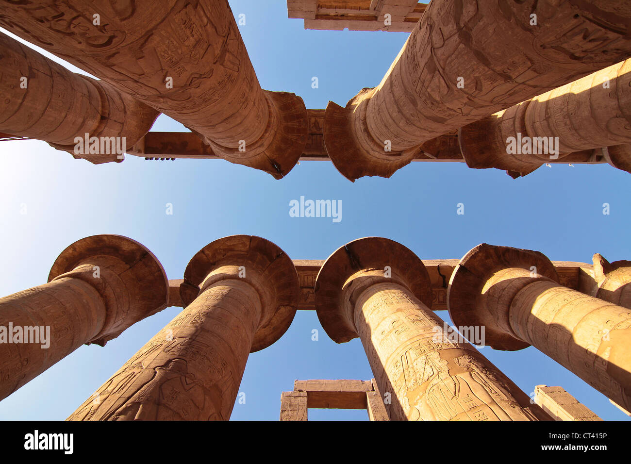 Tempio di Karnak Luxor Egitto Foto Stock