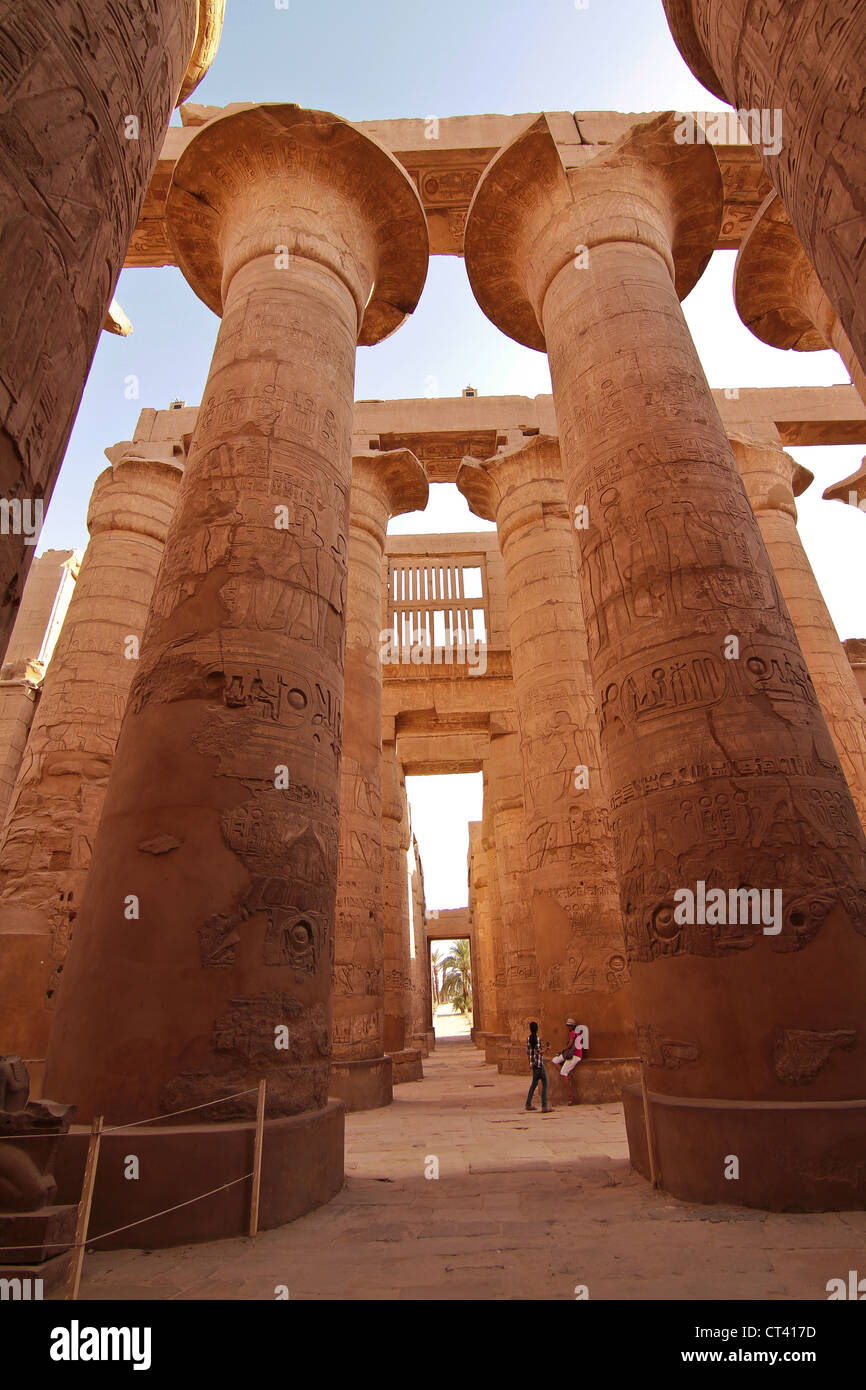 Tempio di Karnak Luxor Egitto Foto Stock