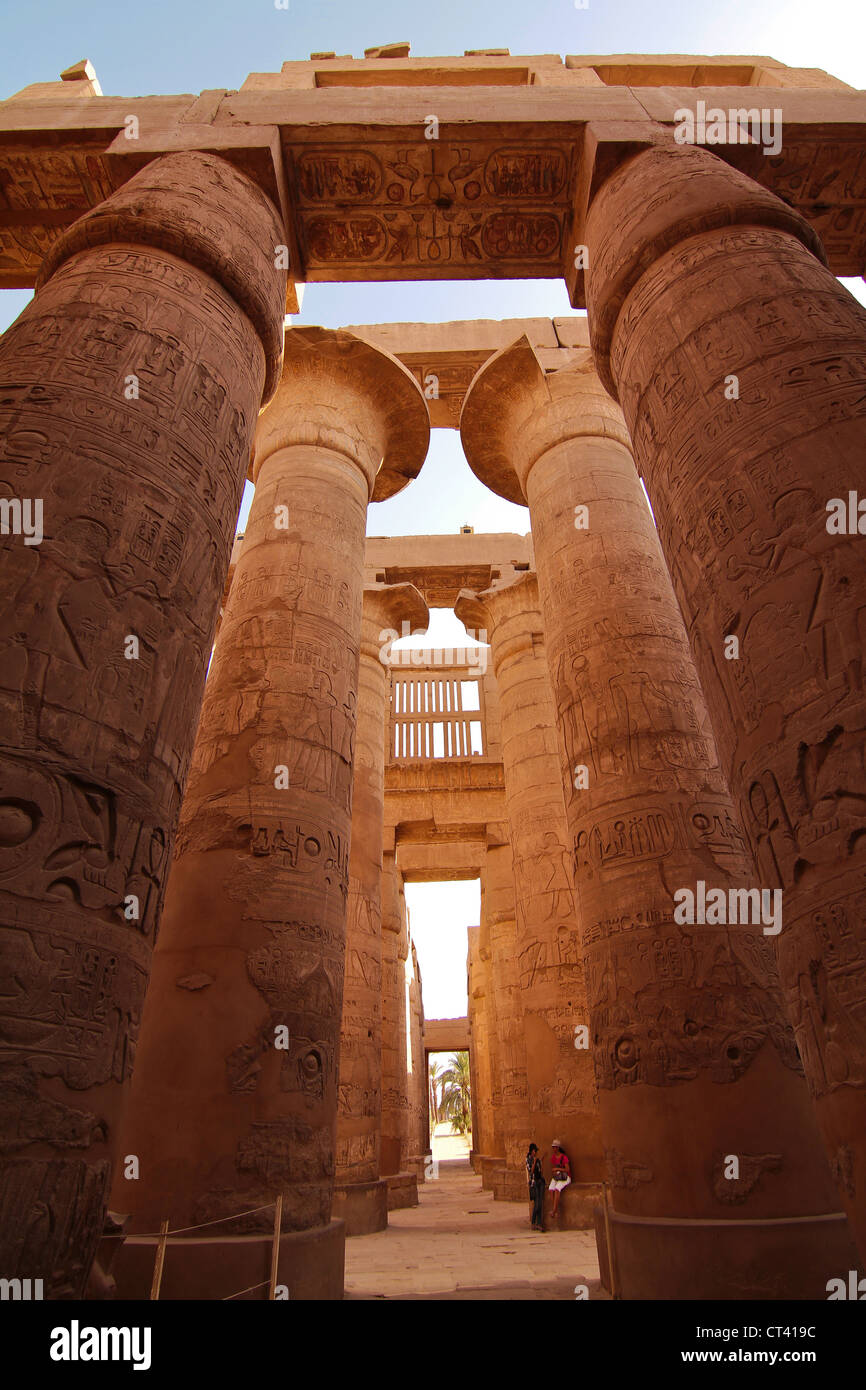 Tempio di Karnak Luxor Egitto Foto Stock