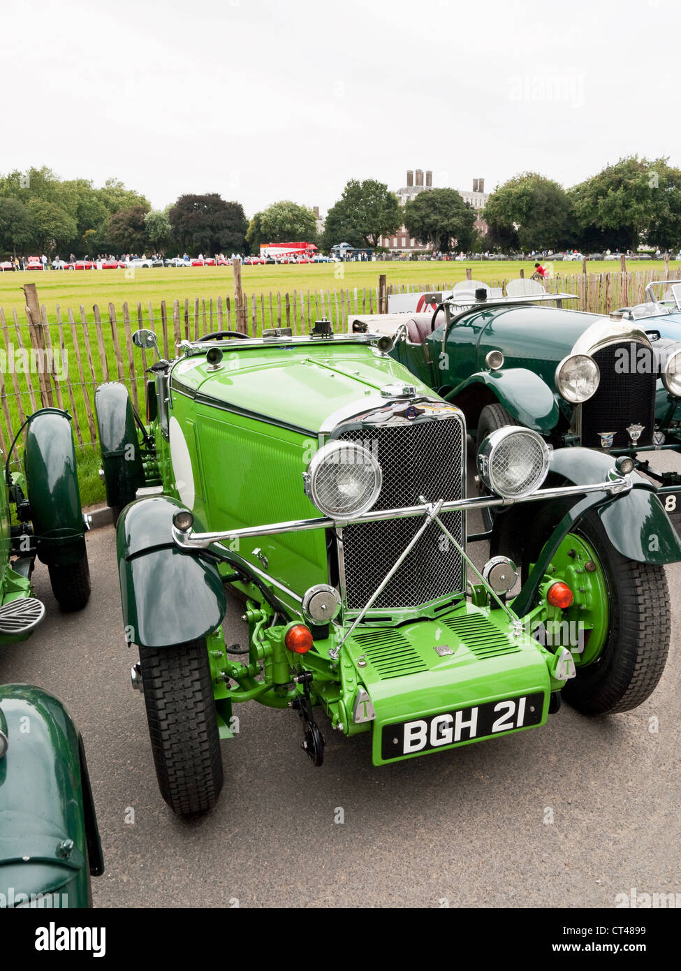 British 1930 racing car display, Chelsea leggende Auto Show 2010 Foto Stock