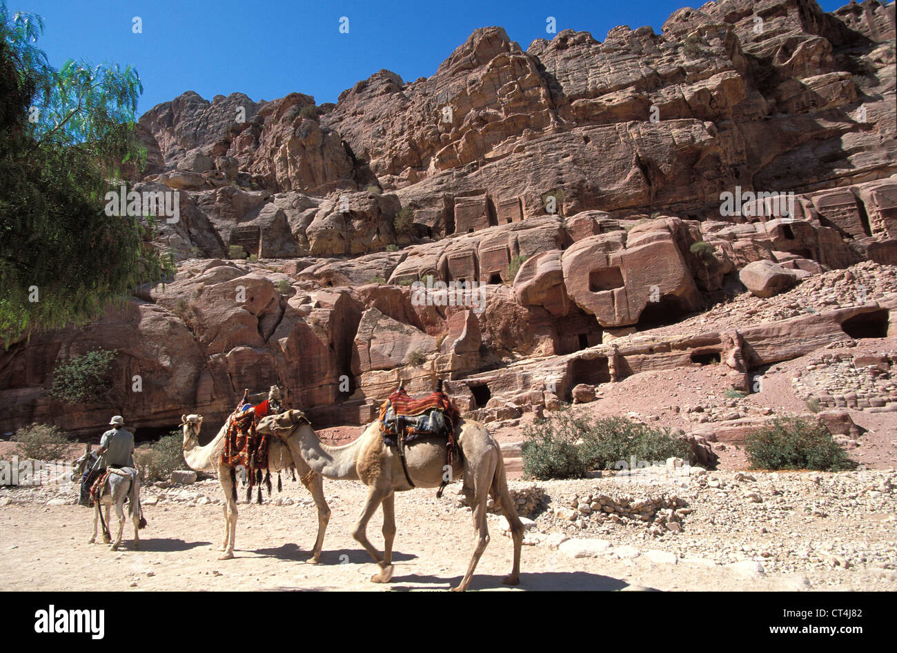 PETRA, GIORDANIA Foto Stock