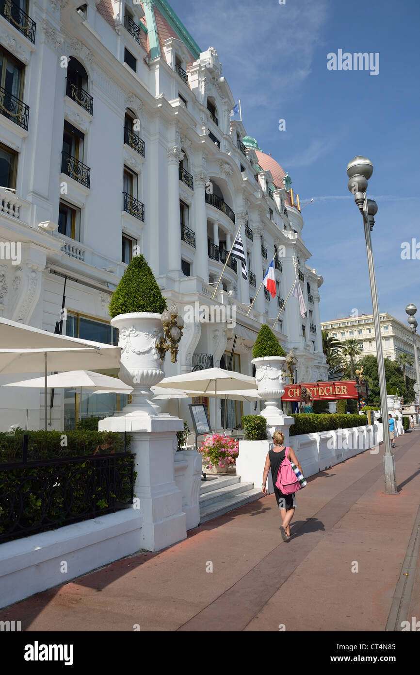 Le Negresco Hotel, Promenade des Anglais, Nizza Côte d'Azur, Alpes-Maritimes, Provence-Alpes-Côte d'Azur, in Francia Foto Stock