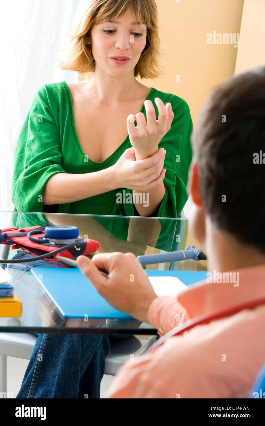 La consultazione, Donna del dolore Foto Stock