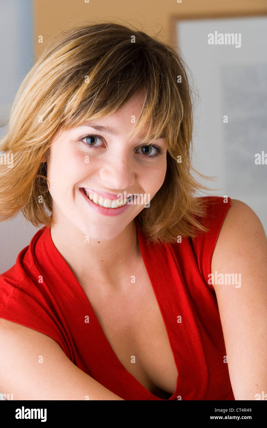 Ritratto di una donna, 20/30 Foto Stock