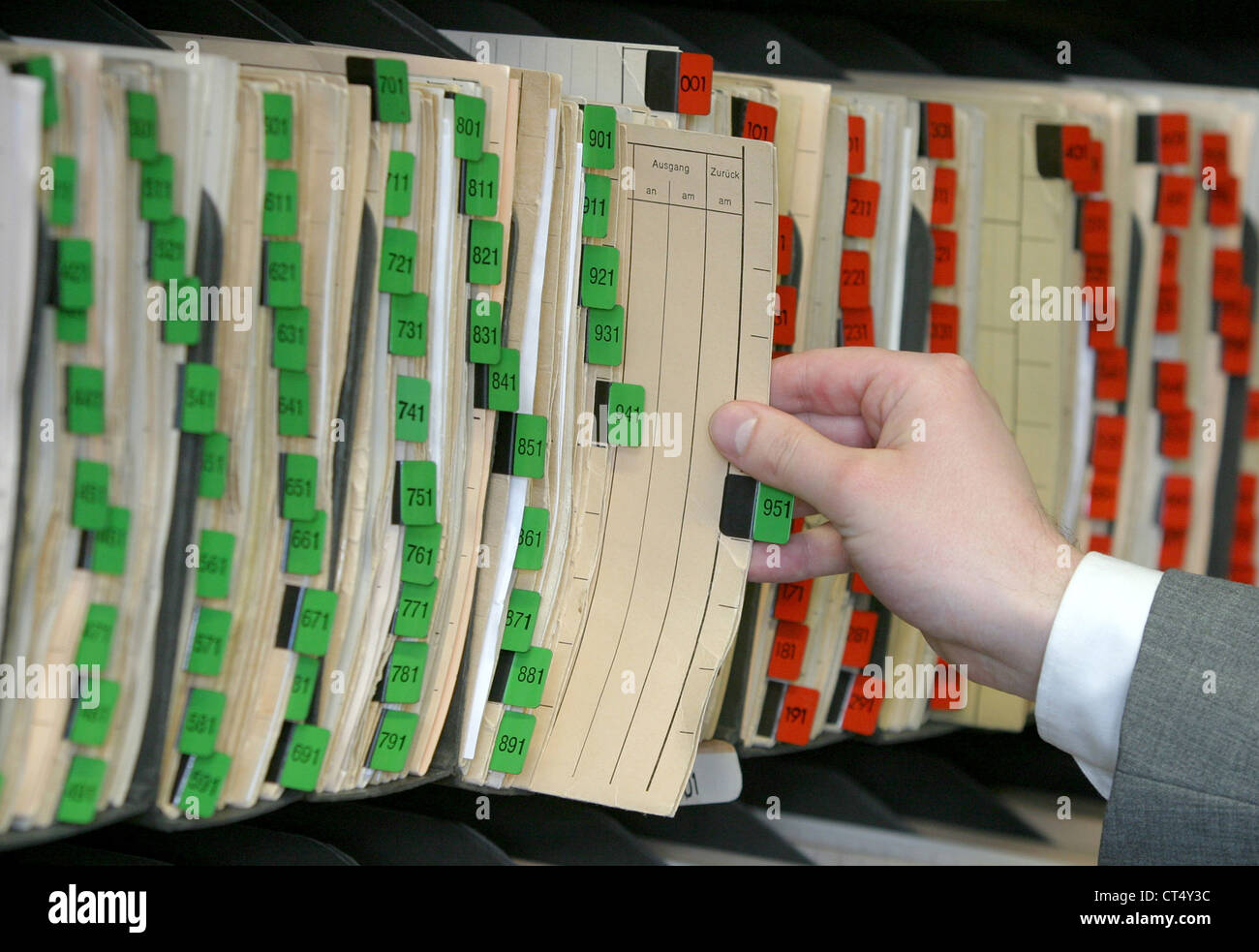 Flensburg, la Federal Autoveicolo Office KBA Foto Stock