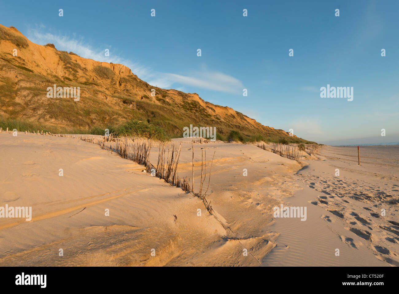 Serata al Red Cliff di Kampen sull'isola di Sylt, Schleswig-Holstein, Germania, Europa Foto Stock