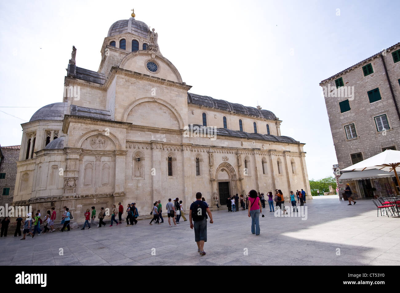 Sibenik Croazia Cattedrale di Sveti Jakov Foto Stock