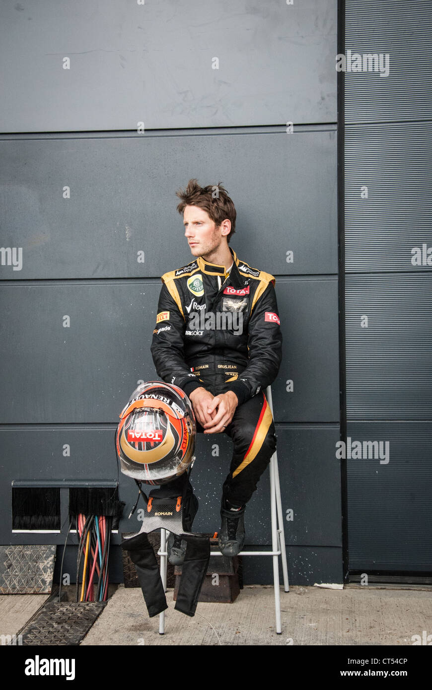 Romain Grosjean - Team Lotus F1. British Formula 1 Grand Prix, Silverstone, 2012 Foto Stock