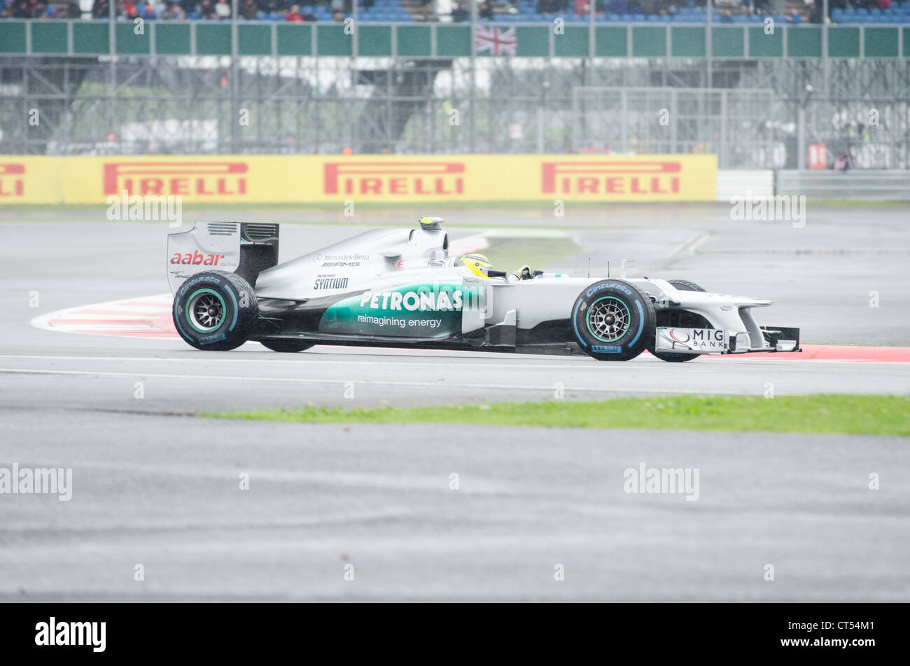 Nico Rosberg - Mercedes F1. British Formula 1 Grand Prix, Silverstone, 2012 Foto Stock