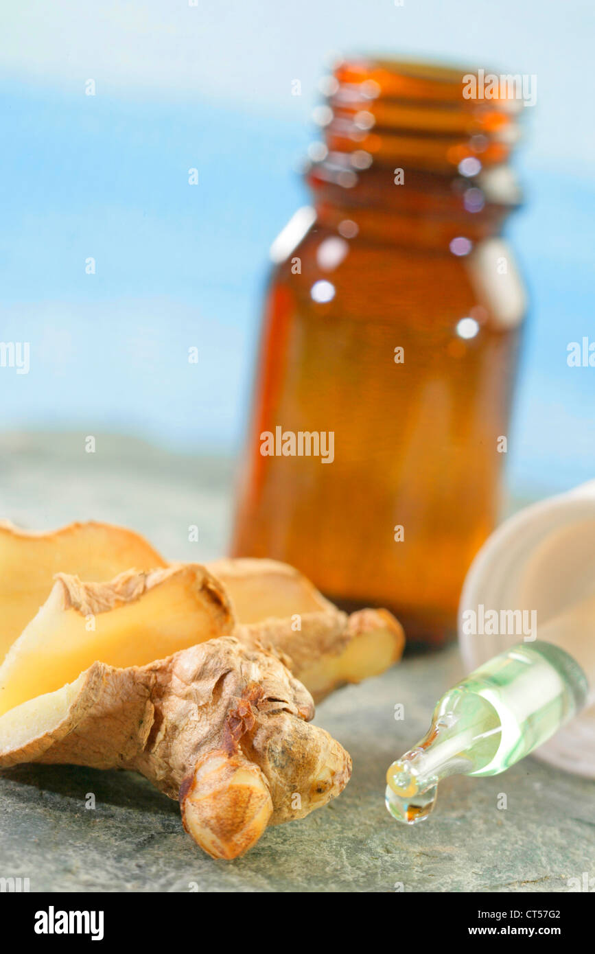 OLIO ESSENZIALE Foto Stock