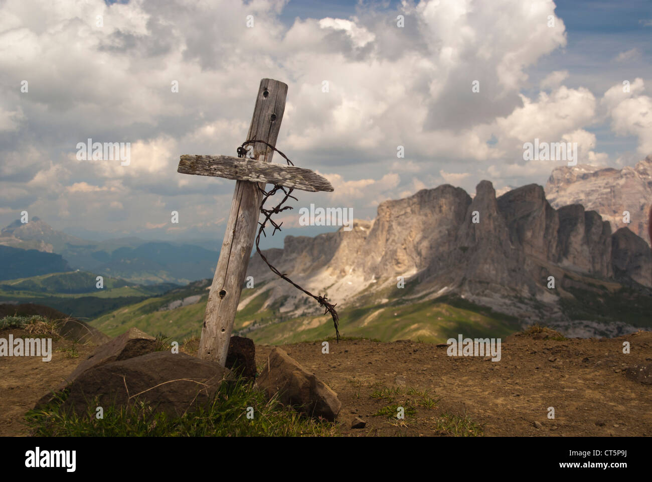 Memoriale di guerra sul Col di Lana Foto Stock