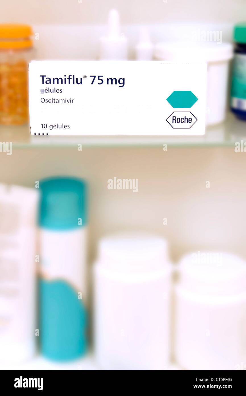 Il trattamento per l'INFLUENZA Foto Stock
