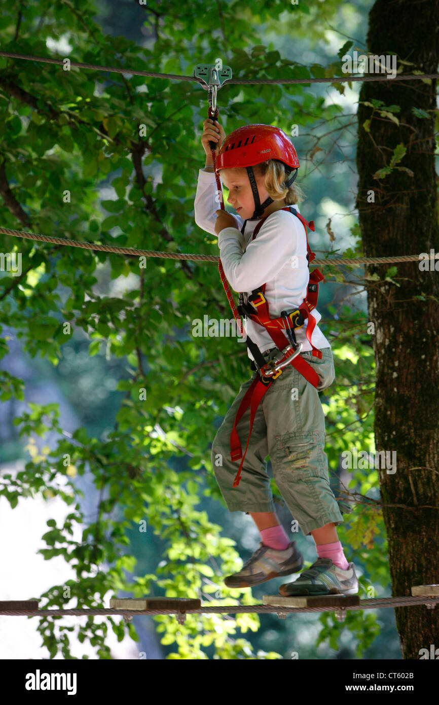 TREE CLIMBING Foto Stock