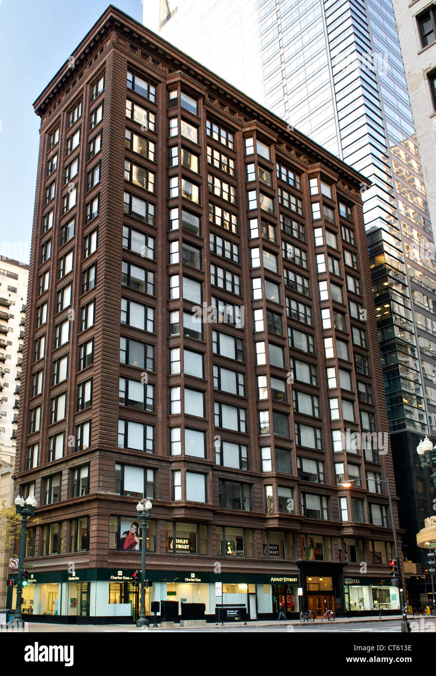 Edificio di Chicago Chicago aka Savings Bank edificio (costruito nel 1904-1905) su Madison Street a Chicago, Illinois, Stati Uniti d'America. Foto Stock