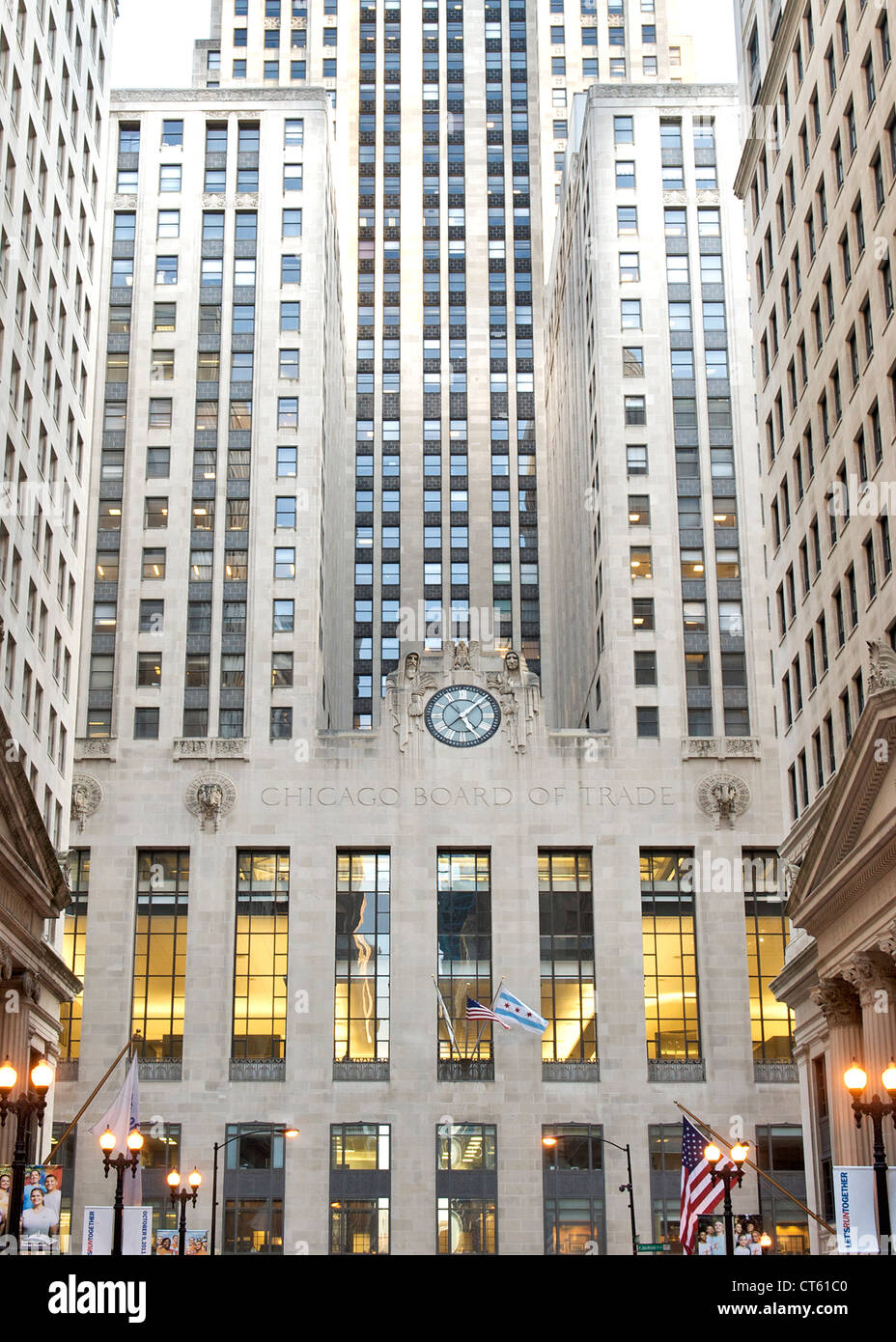 Chicago Board of Trade building a Chicago, Illinois, Stati Uniti d'America. Foto Stock