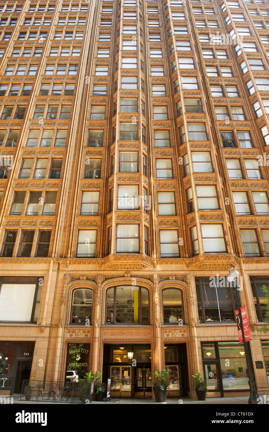 Fisher Building a Chicago, Illinois, Stati Uniti d'America. Foto Stock