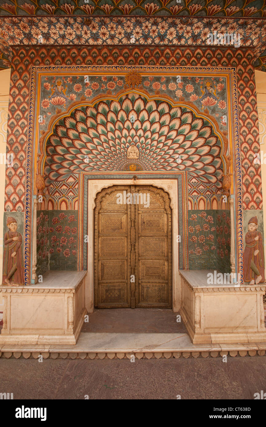 Rose Gate città di Jaipur Palace Foto Stock