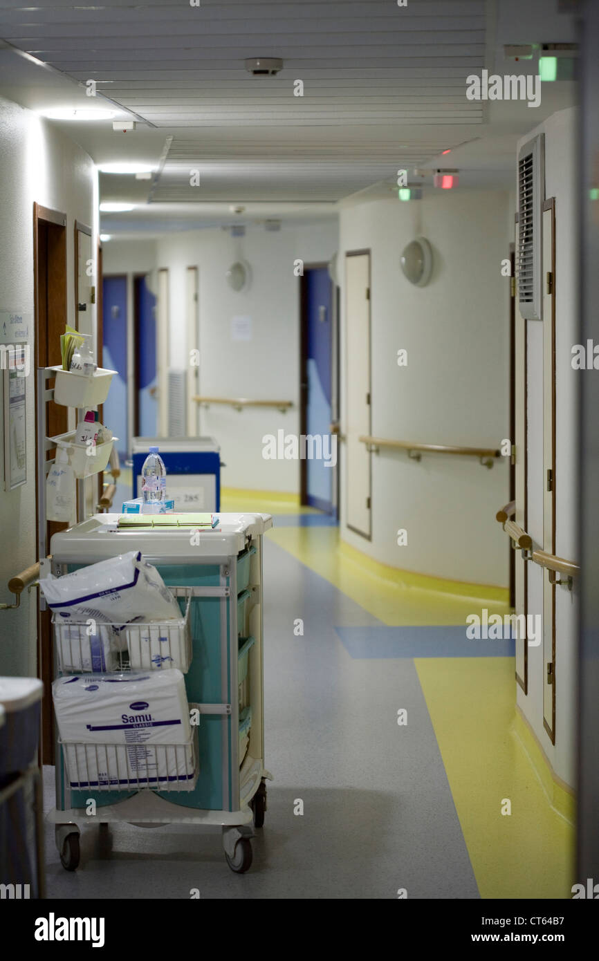 Interno di un ospedale Foto Stock