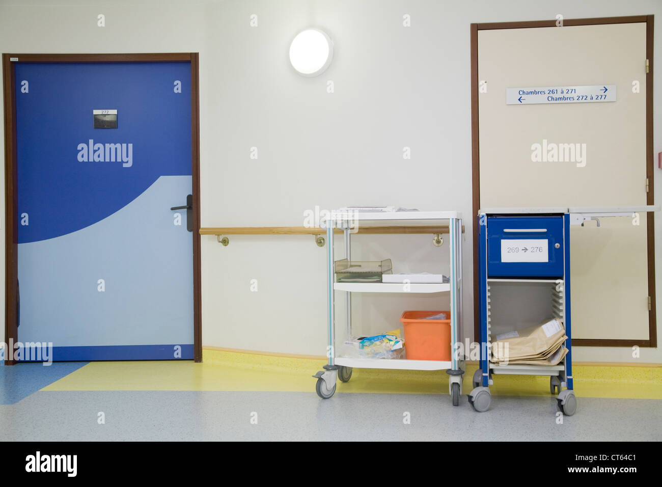 Interno di un ospedale Foto Stock