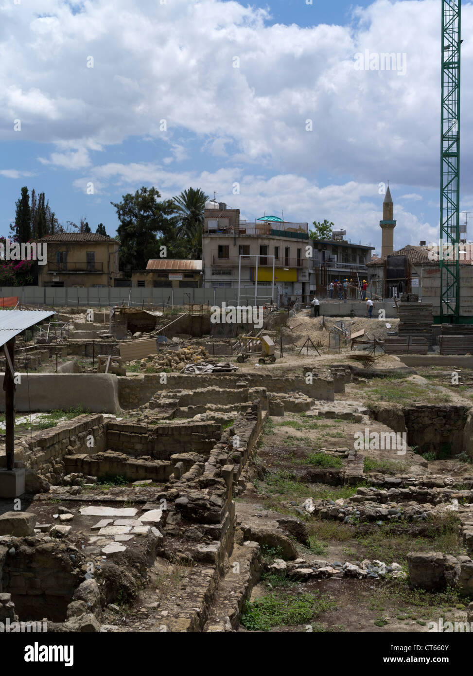 dh Lefkosia Città Vecchia NICOSIA SUD CIPRO Sito archeologico scavi antiche rovine archeologia Foto Stock