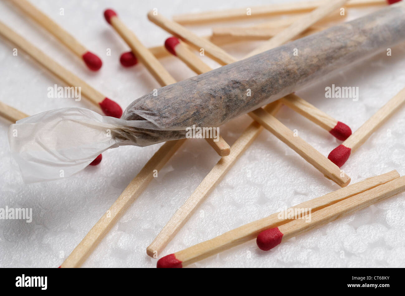 Abuso di sostanze, la cannabis Foto Stock