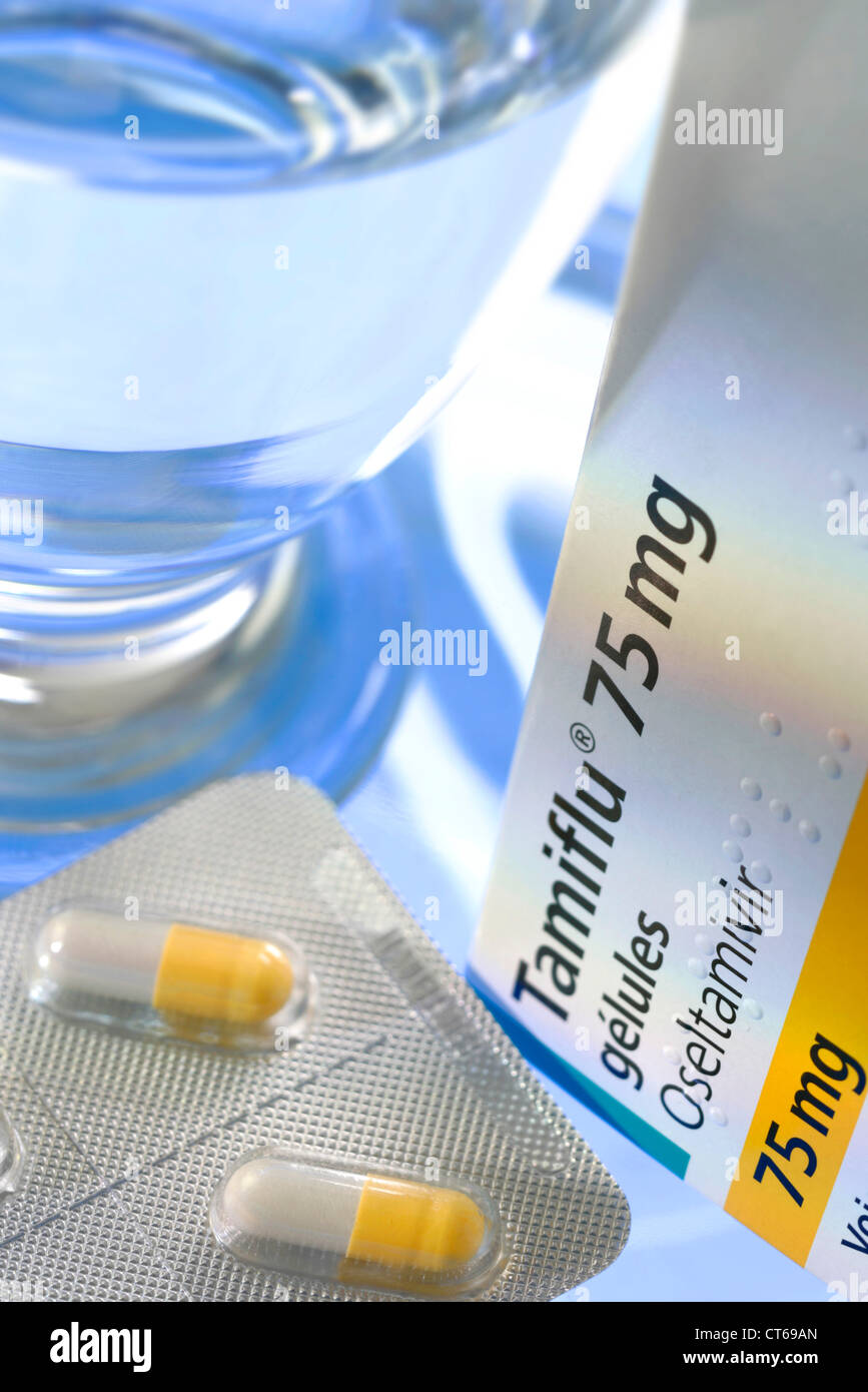 Il trattamento per l'INFLUENZA Foto Stock