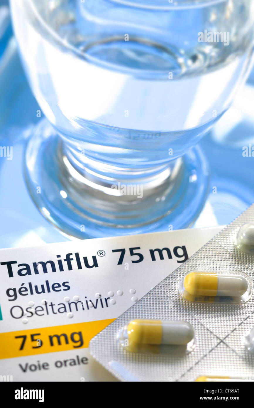 Il trattamento per l'INFLUENZA Foto Stock