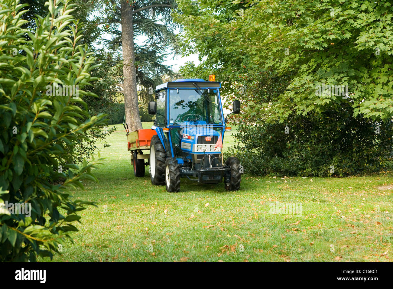 Spazi verdi di manutenzione Foto Stock