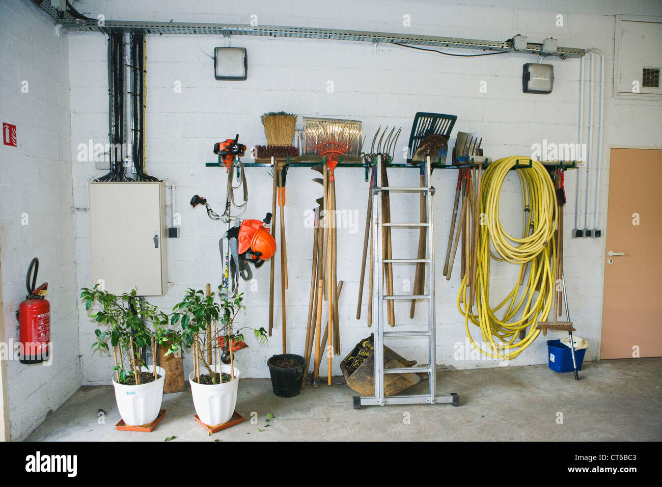 Spazi verdi di manutenzione Foto Stock