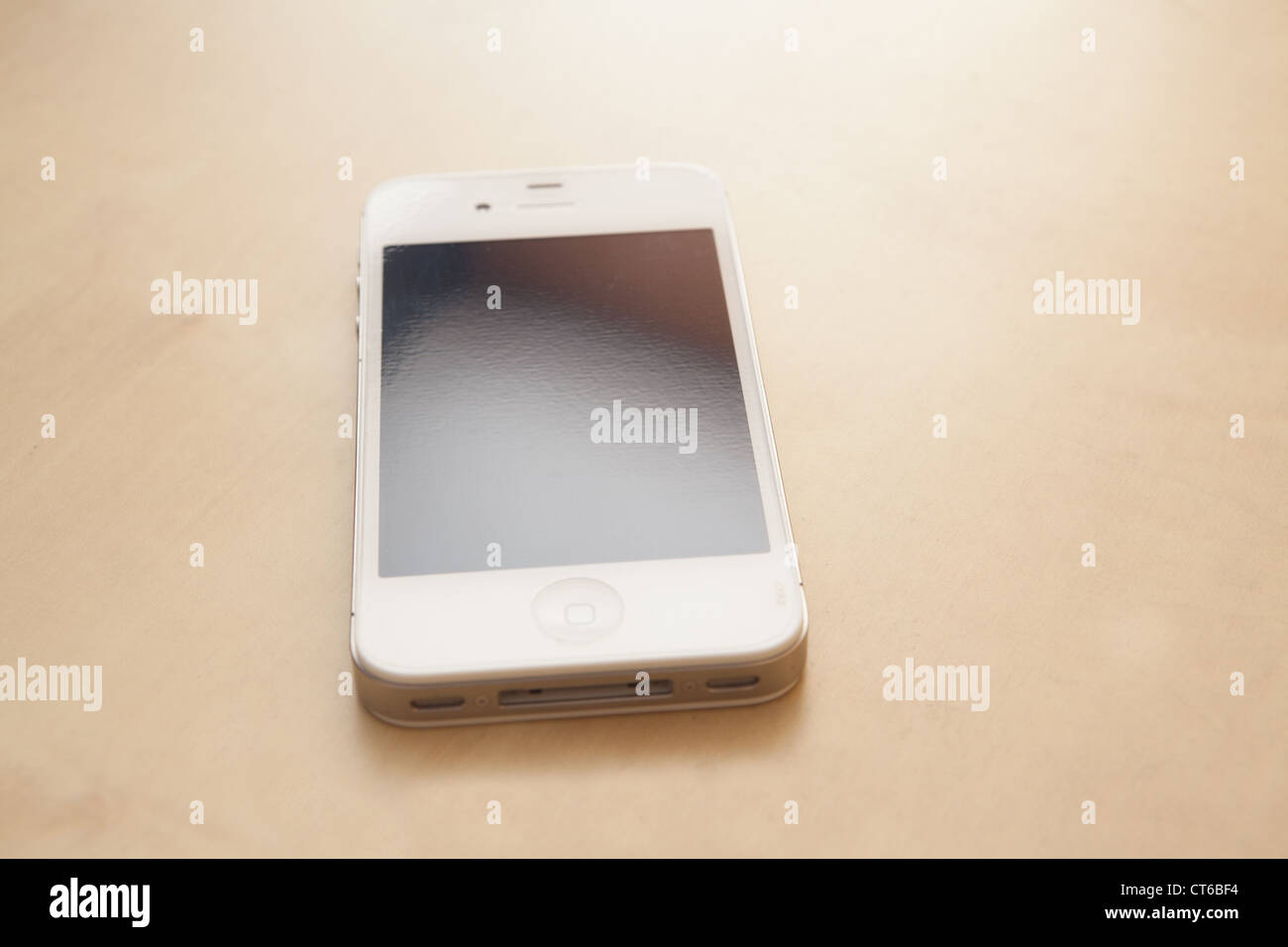 Un iphone 4S bianco Foto Stock