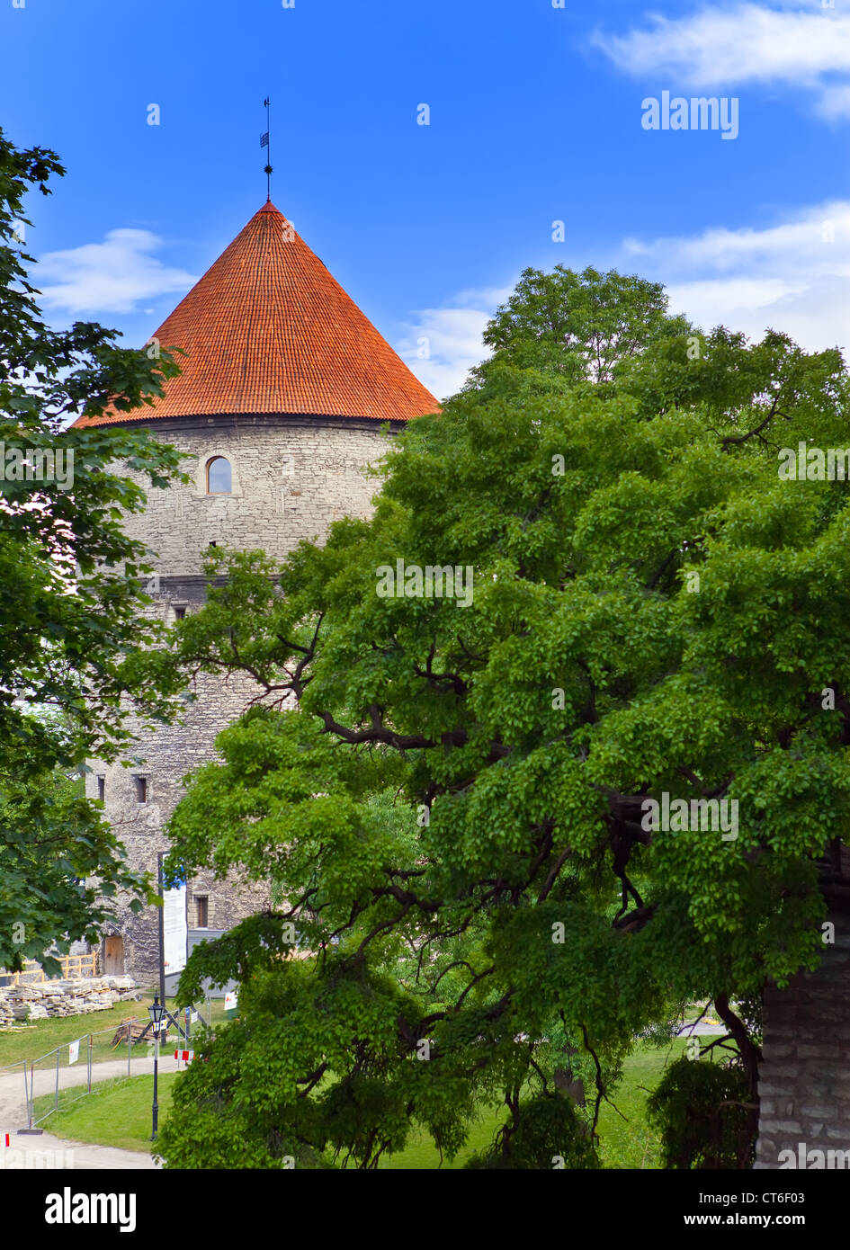 Kiek in de Kok torre. La città vecchia di Tallinn, Estonia. Foto Stock