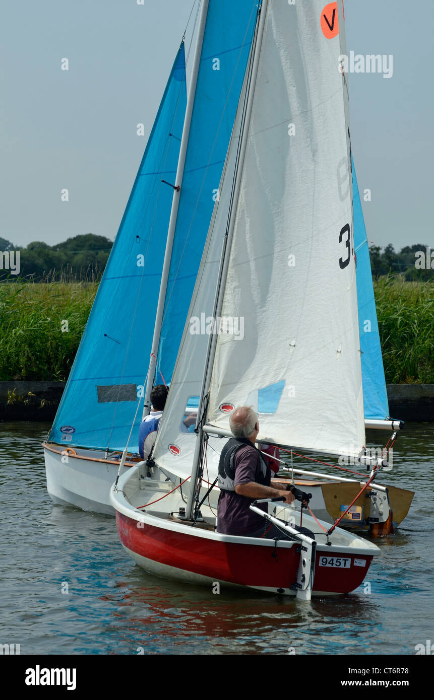 Gommone da corsa Foto Stock