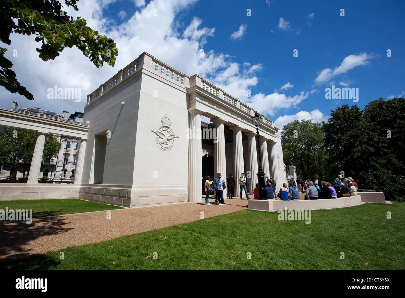 Comando Bombardieri memorial nel parco verde di Londra, England, Regno Unito Foto Stock