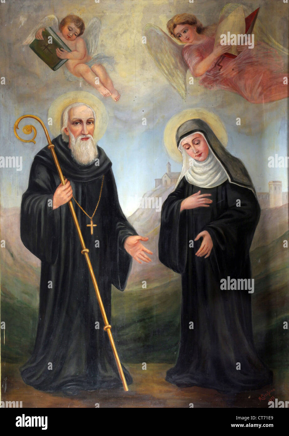 Un Compaesano Di San Benedetto E Santa Scolastica Benedict nursia immagini e fotografie stock ad alta risoluzione - Alamy