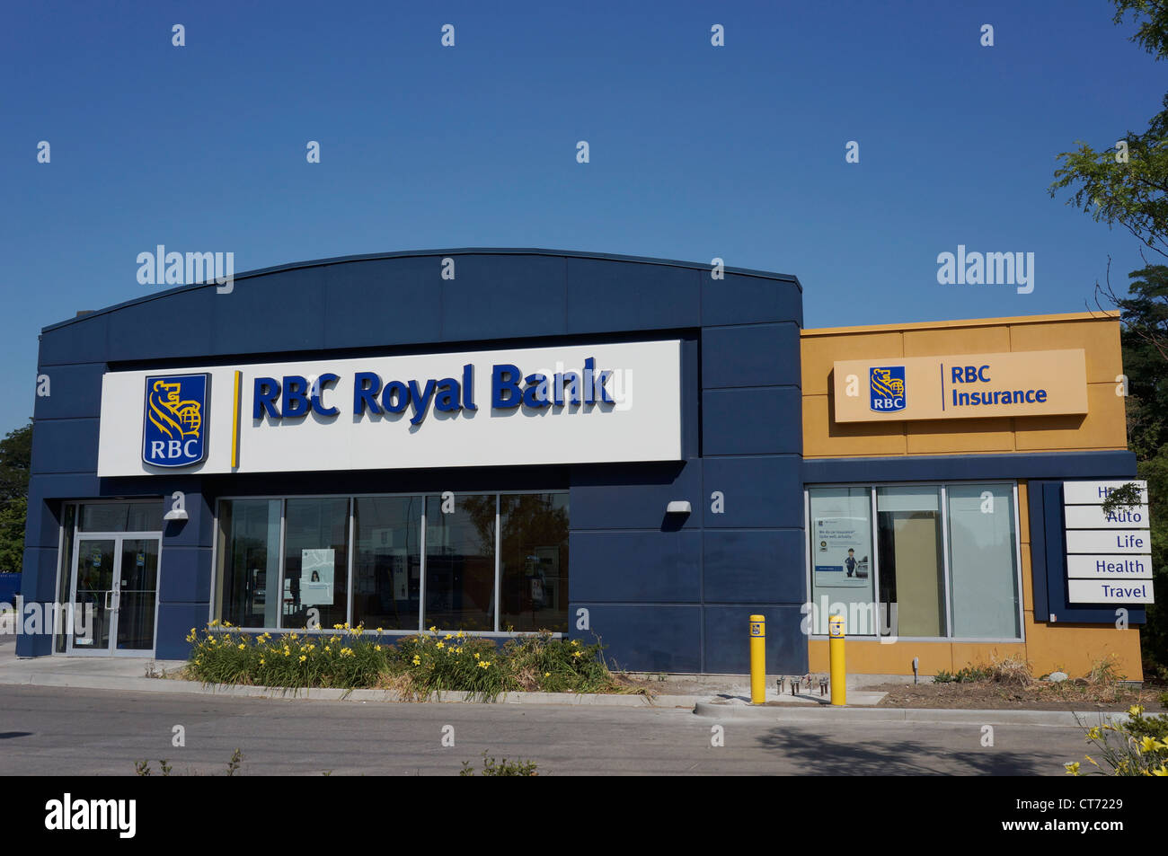 La filiale locale Royal Bank of Canada Foto Stock