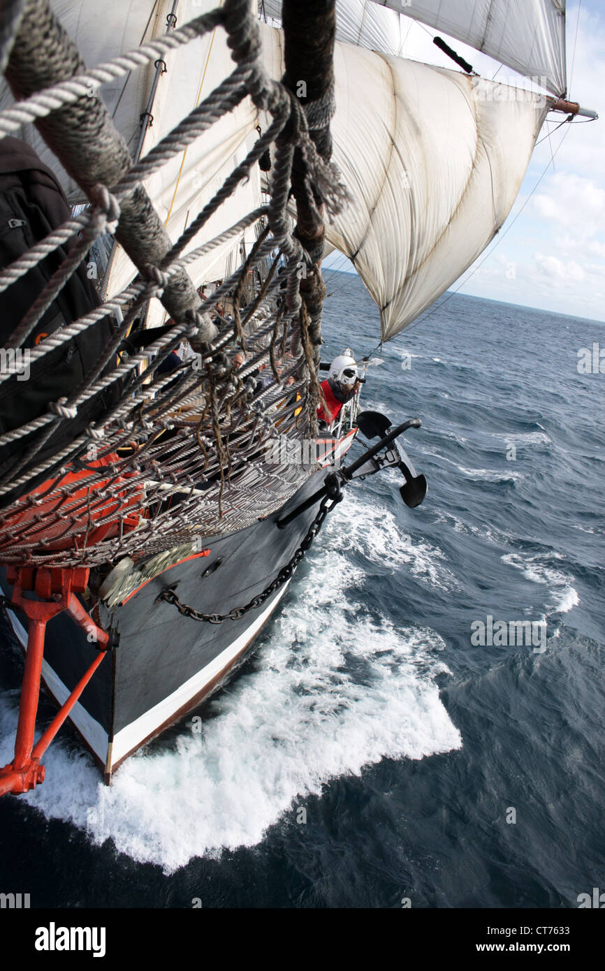 Vele, attrezzature di nave Foto Stock