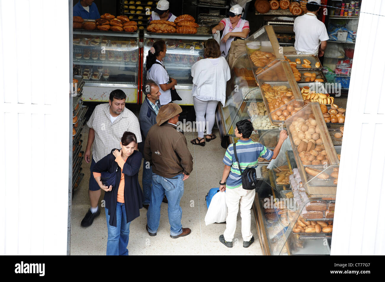 Panaderia (panificio) nella piccola cittadina di Fusagasuga, Colombia, Sud America Foto Stock